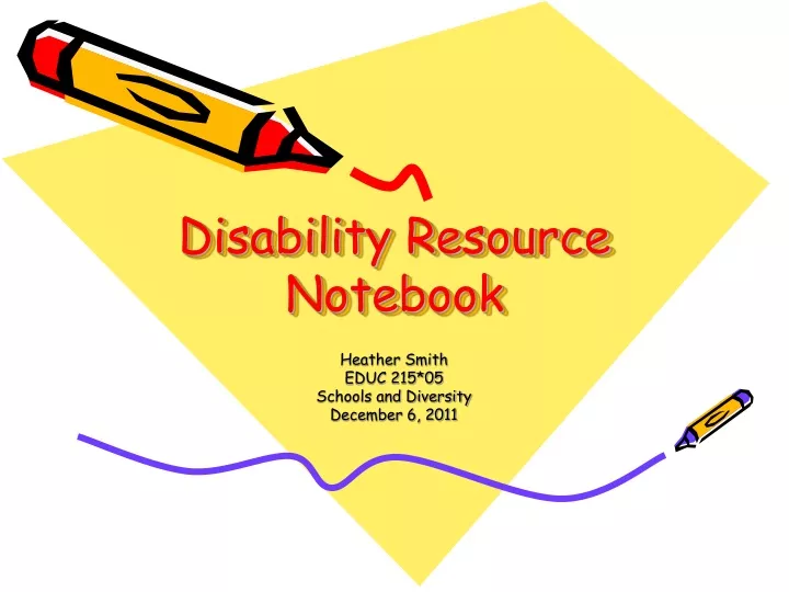 disability resource notebook