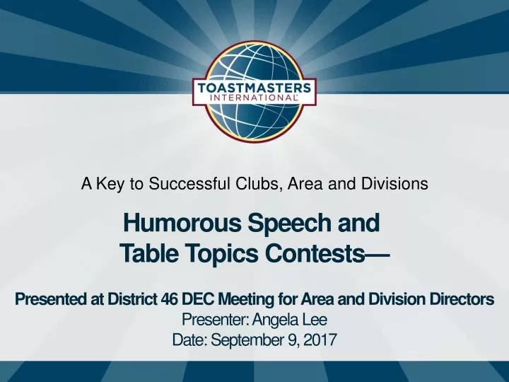 a key to successful clubs area and divisions