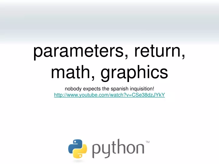 parameters return math graphics