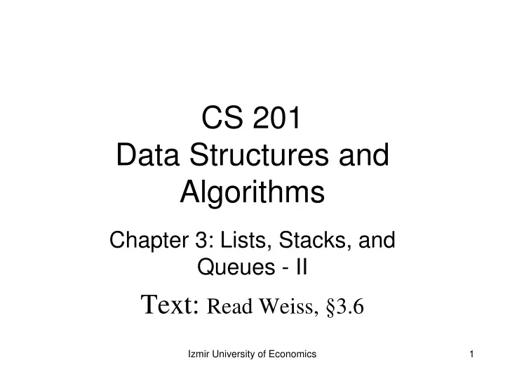 cs 201 data structures and algorithms