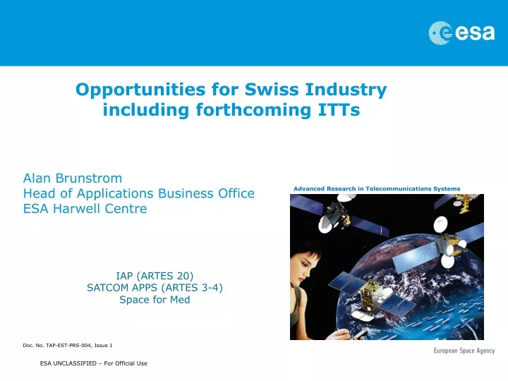 opportunities for swiss industry including