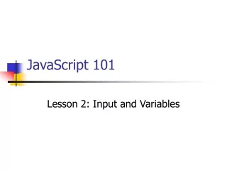 JavaScript 101