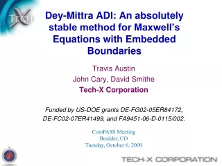 Dey-Mittra ADI: An absolutely stable method for Maxwell’s Equations with Embedded Boundaries