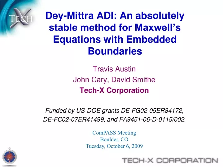 dey mittra adi an absolutely stable method for maxwell s equations with embedded boundaries