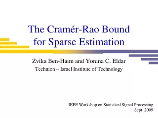 The Cramér-Rao Bound for Sparse Estimation