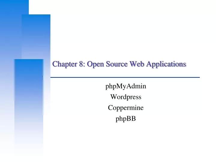 chapter 8 open source web applications