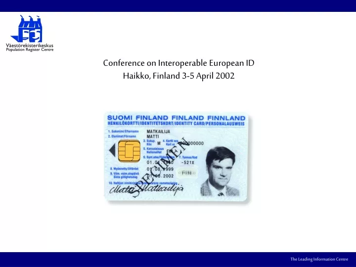 conference on interoperable european id haikko