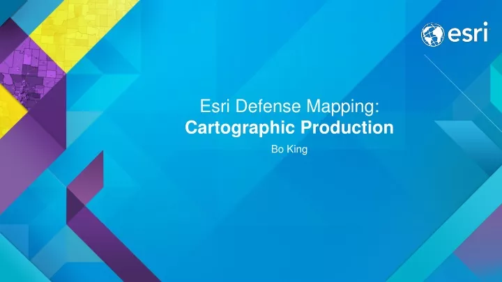 esri defense mapping cartographic production