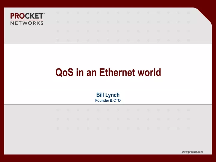 qos in an ethernet world