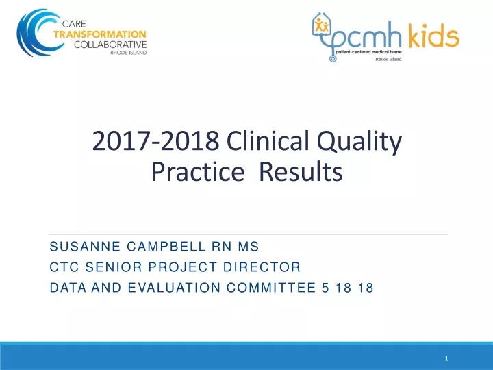 2017 2018 clinical quality practice results