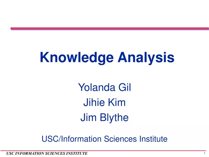 knowledge analysis