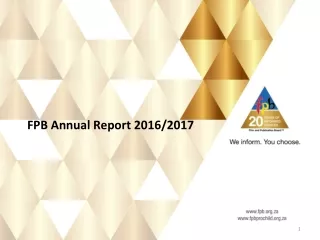 FPB Annual Report 2016/2017