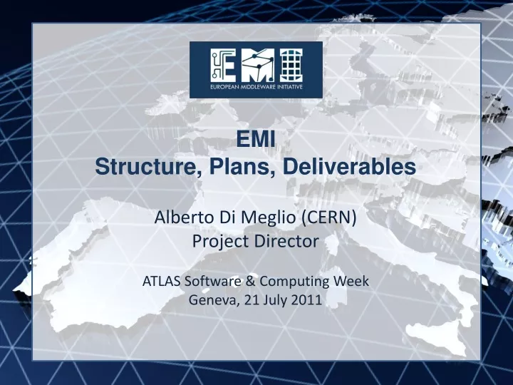 emi structure plans deliverables