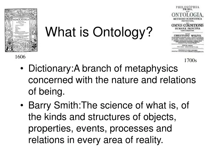 what is ontology