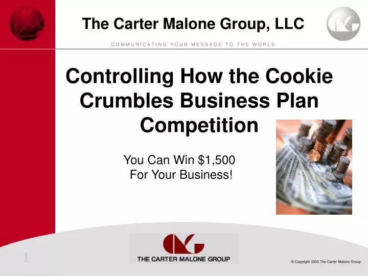 controlling how the cookie crumbles business plan competition