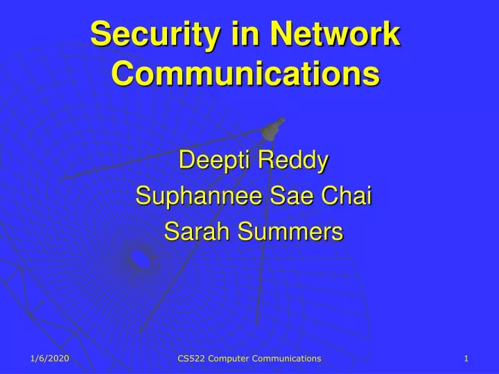 security in network communications