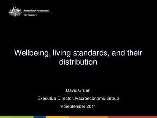 Wellbeing, living standards, and their distribution