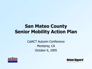 San Mateo County Senior Mobility Action Plan