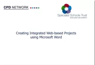 Creating Integrated Web-based Projects  using Microsoft Word