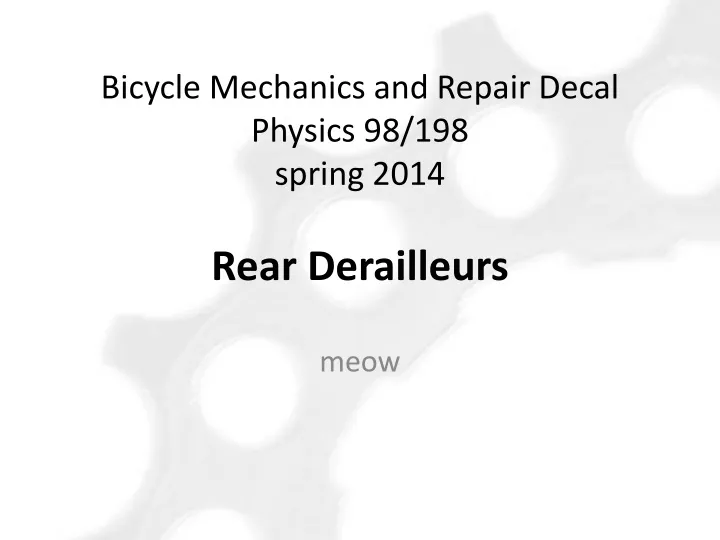 bicycle mechanics and repair decal physics