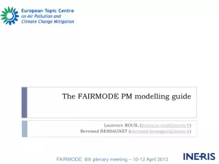 The FAIRMODE PM modelling guide