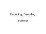 Encoding, Decoding - slide 1