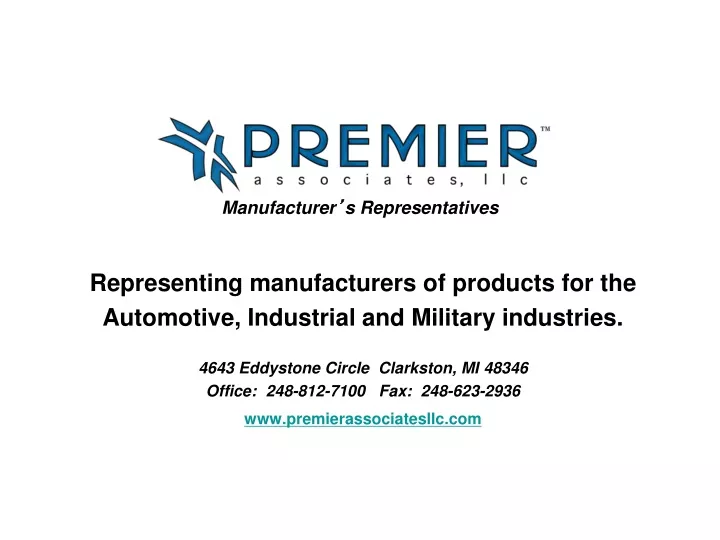manufacturer s representatives