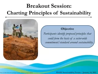 Breakout Session:  Charting Principles of Sustainability
