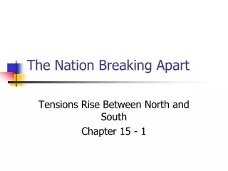 The Nation Breaking Apart