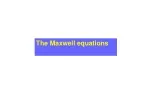 The Maxwell equations
