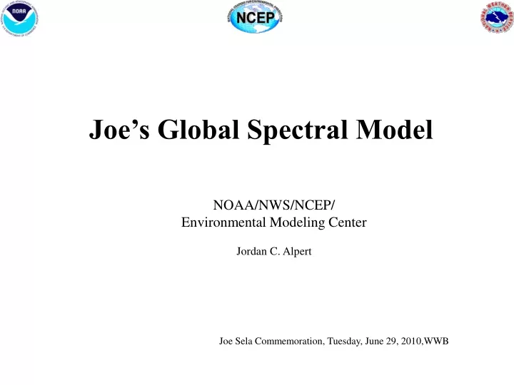 joe s global spectral model