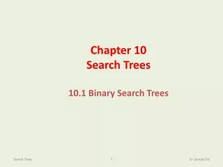 Chapter 10 Search Trees