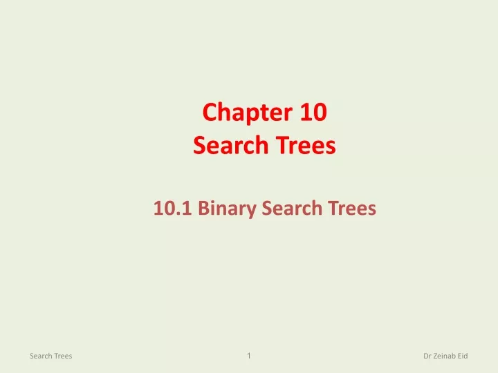 chapter 10 search trees