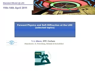 Forward Physics and Soft Diffraction at the LHC (selected topics)