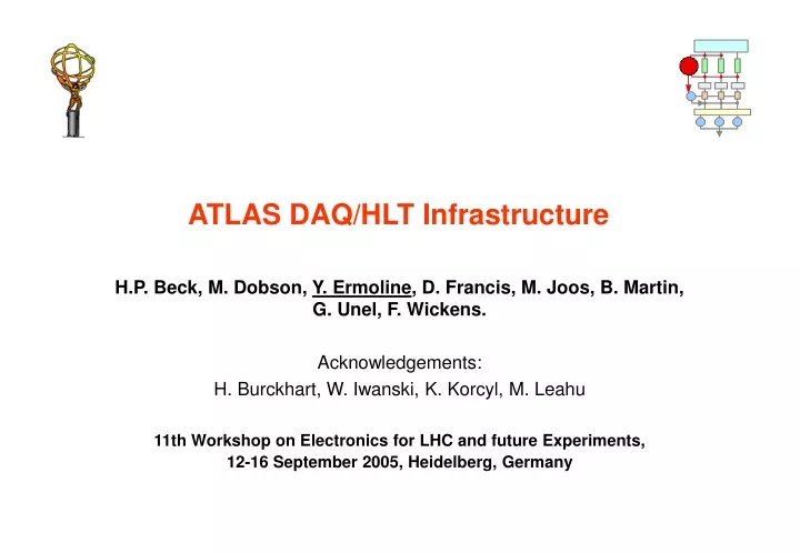 atlas daq hlt infrastructure