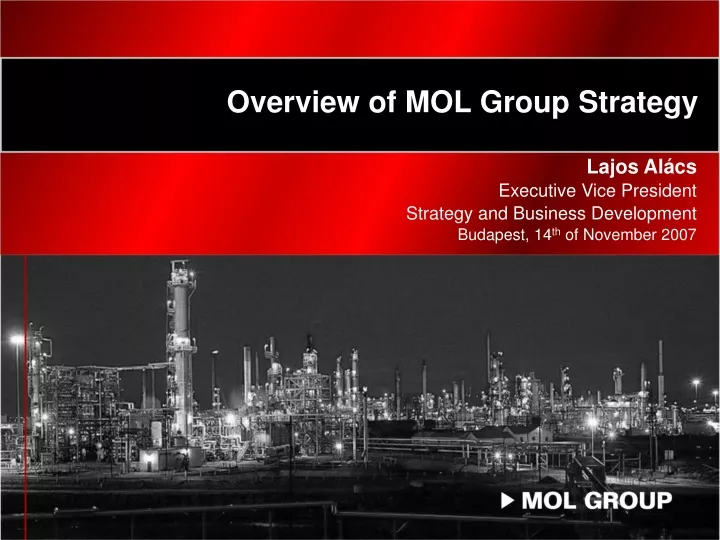 overview of mol group strategy