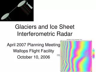 Glaciers and Ice Sheet Interferometric Radar