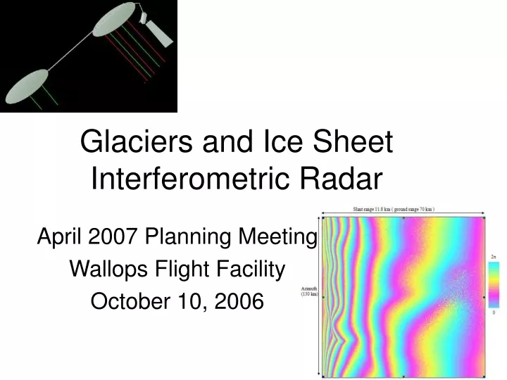 glaciers and ice sheet interferometric radar