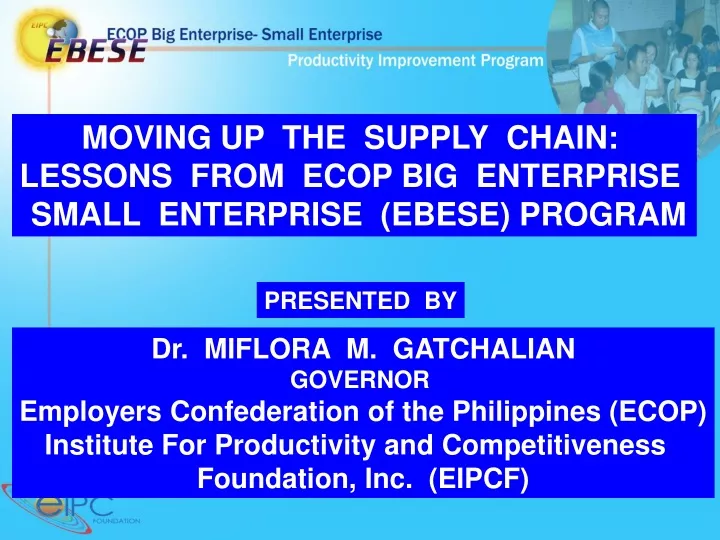 moving up the supply chain lessons from ecop