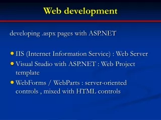 Web development