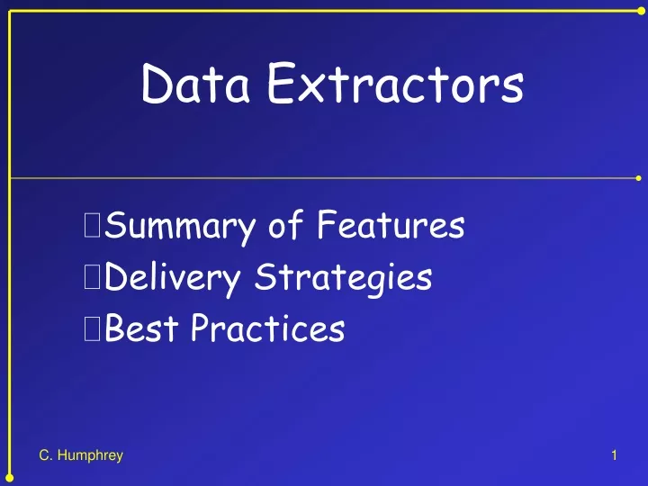 data extractors