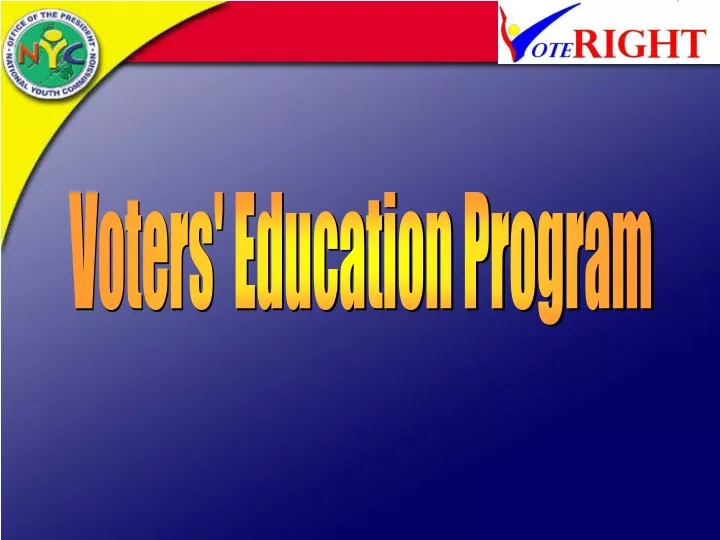 voters education program