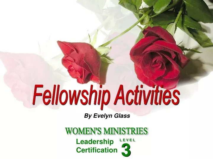 fellowship activities