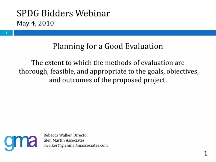 spdg bidders webinar may 4 2010