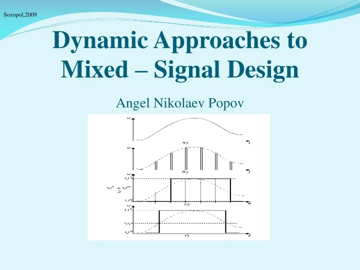 dynamic approaches to mixed signal design angel nikolaev popov