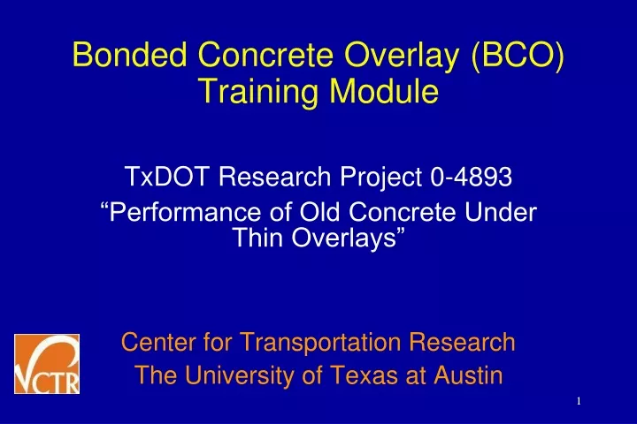 bonded concrete overlay bco training module