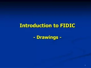 Introduction to FIDIC - Drawings -