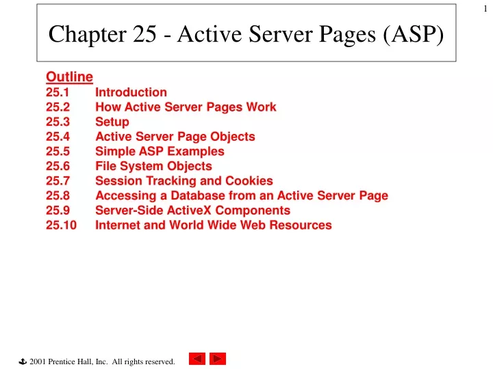 chapter 25 active server pages asp