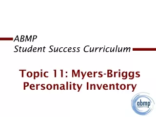 ABMP  Student Success Curriculum