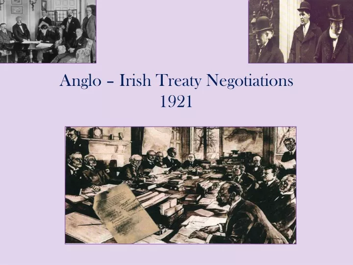 anglo irish treaty negotiations 1921